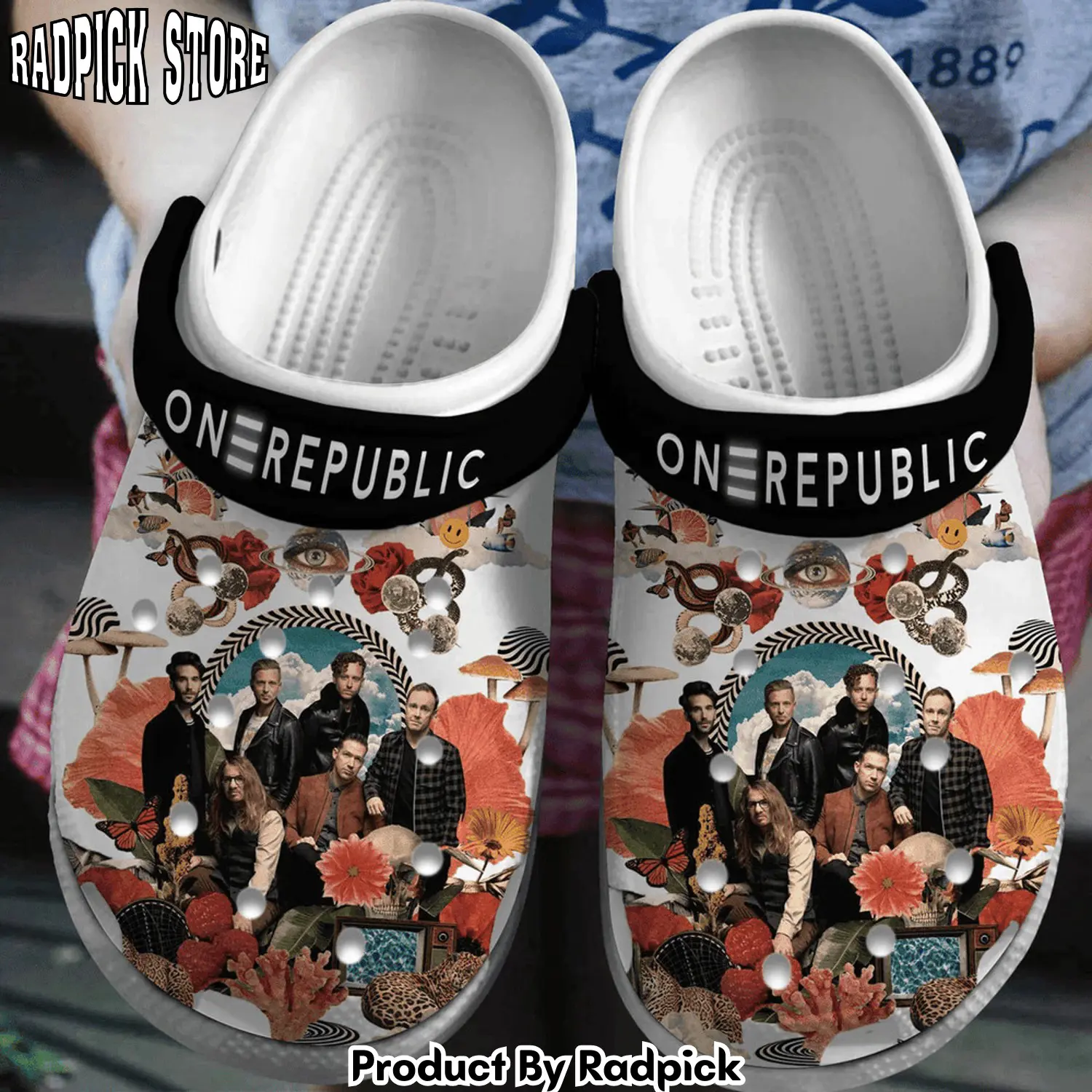 Radpick premium onerepublic music clogs shoes comfortable for men women rp6522175